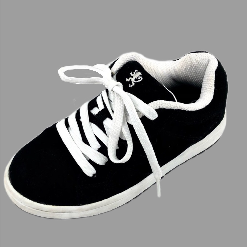 Mossimo Kids Black Suede Low Top Sneakers Size 1.5
